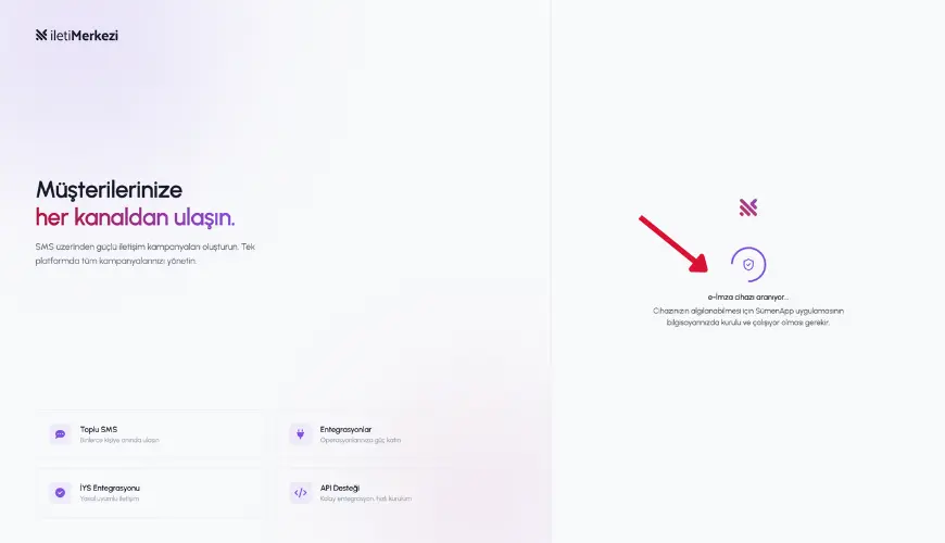 e-imza PIN kodu giriş ekranı